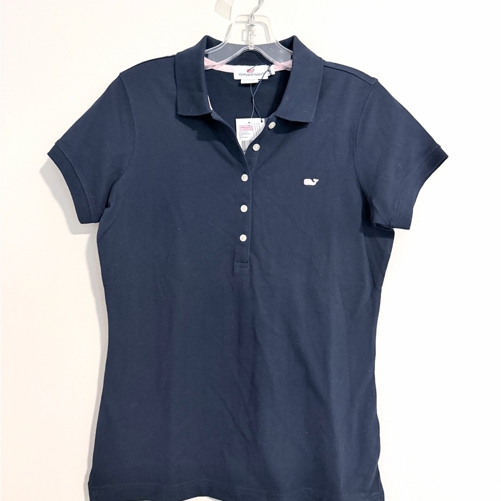 Vineyard Vines Women's Navy Polo Shirt